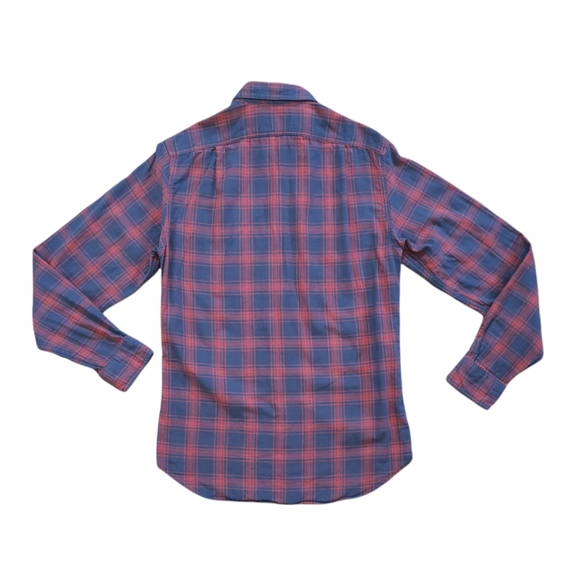 J Crew Men's Red Plaid Workshirt Button Down - Picture 2 of 9